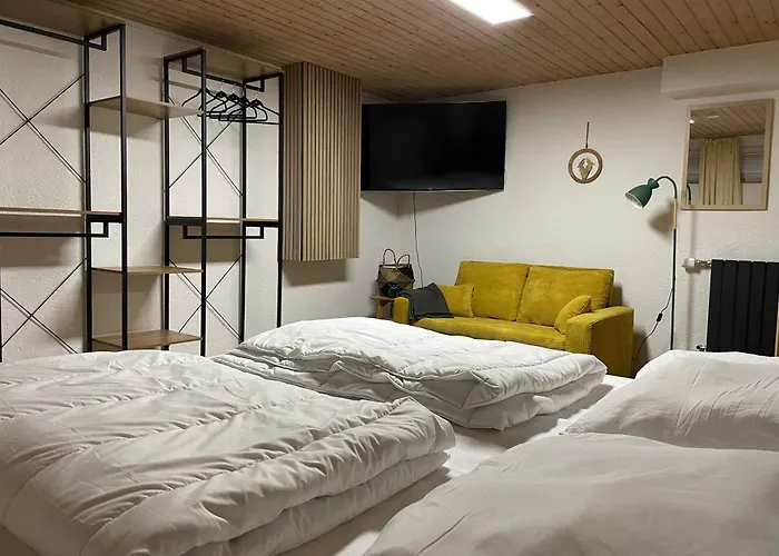 Weitblick Auf Berg, Wald Und Wiese